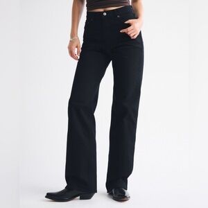 Abercrombie & Fitch Black High Rise 90s Relaxed Jeans